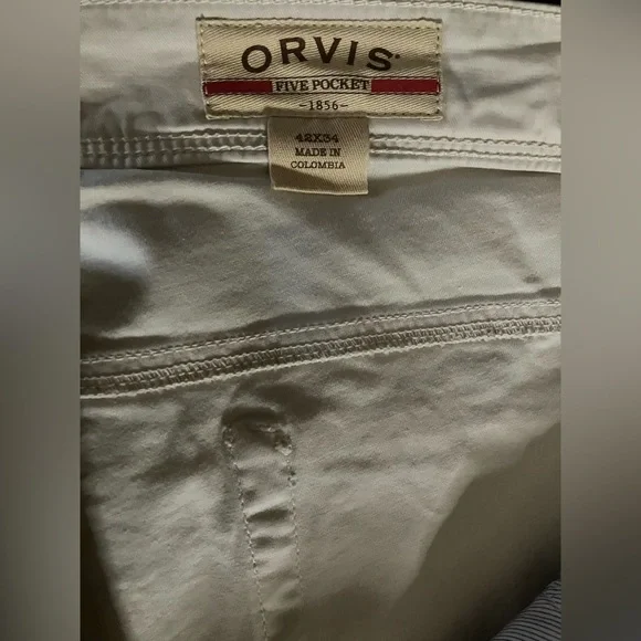 Brand NEW SIZE 42 by 34 Orvis Khaki pants - Picture 5 of 11
